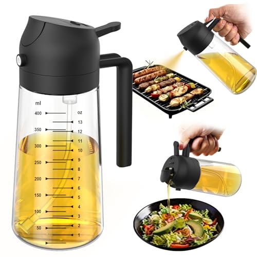 Classic TrendPlain 16oz/470ml Glass Olive Oil Sprayer for Cooking for Daily Use