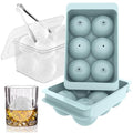WIBIMEN Large Ice Cube Molds, Big Round Whiskey Ice Cube Set