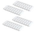Classic Kitch effortless Release White Ice Cube Tray, 16 Cube Trays Set