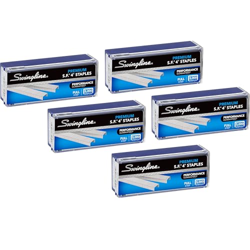 Modern Swingline Staples, 5 Pack, S.F. 4, luxury, 1/4"